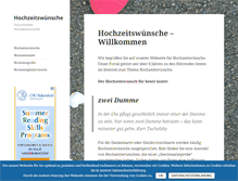 Tablet Screenshot of hochzeitswuensche.com